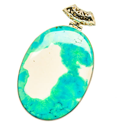 Green Howlite Pendants handcrafted by Ana Silver Co - PD15933