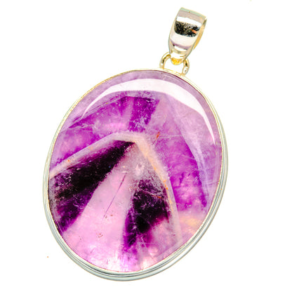 Chevron Amethyst Pendants handcrafted by Ana Silver Co - PD15947