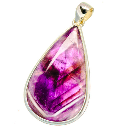 Chevron Amethyst Pendants handcrafted by Ana Silver Co - PD15949