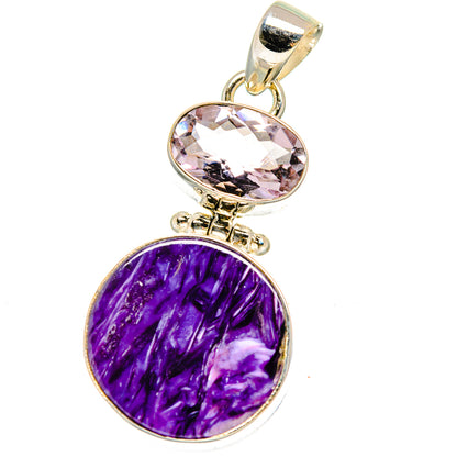Charoite Pendants handcrafted by Ana Silver Co - PD15959