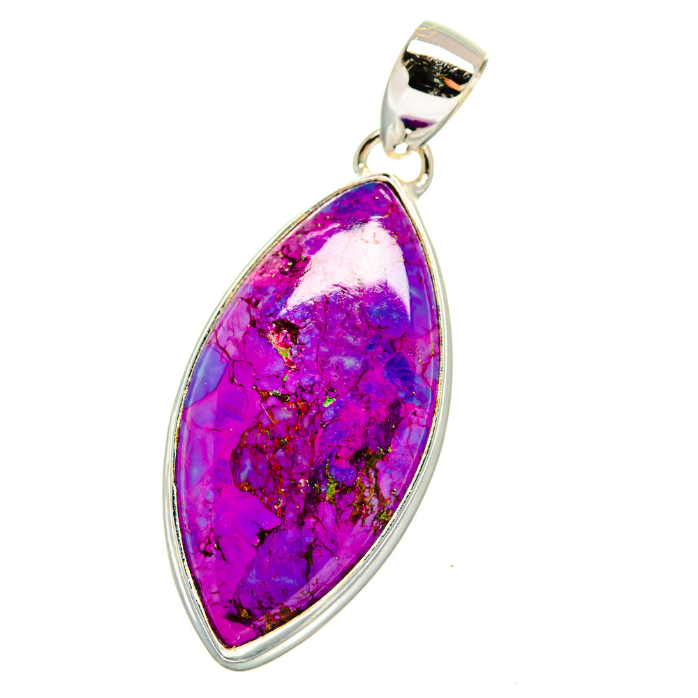 Purple Copper Composite Turquoise Pendants handcrafted by Ana Silver Co - PD15961