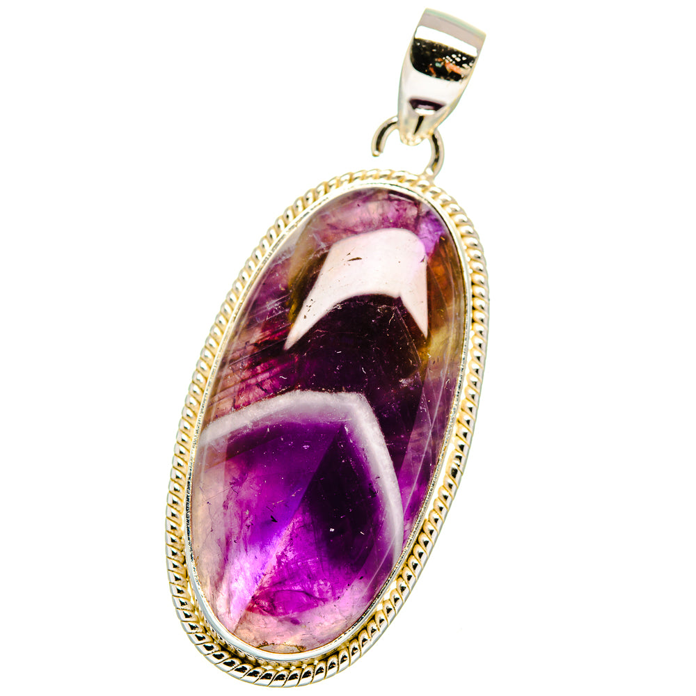 Chevron Amethyst Pendants handcrafted by Ana Silver Co - PD15964