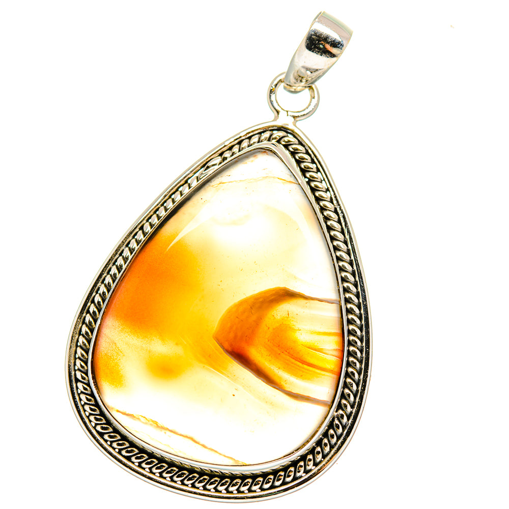 Botswana Agate Pendants handcrafted by Ana Silver Co - PD15965