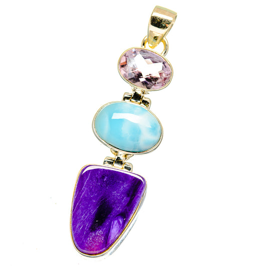 Charoite Pendants handcrafted by Ana Silver Co - PD15968