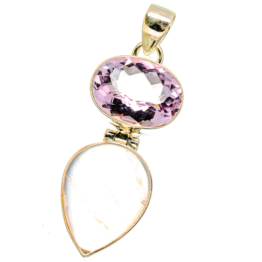 Rose Quartz Pendants handcrafted by Ana Silver Co - PD15969