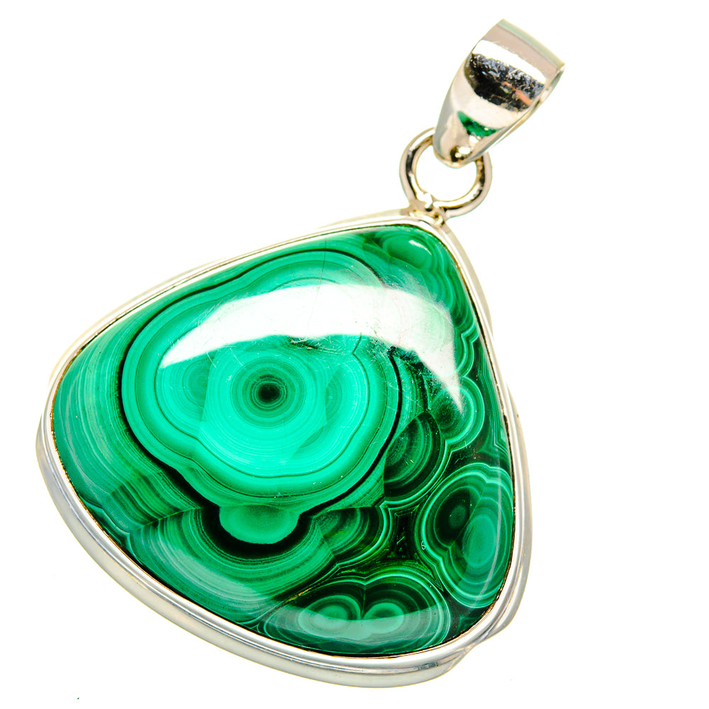 Malachite Pendants handcrafted by Ana Silver Co - PD15976