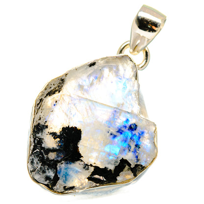 Rainbow Moonstone Pendants handcrafted by Ana Silver Co - PD15993