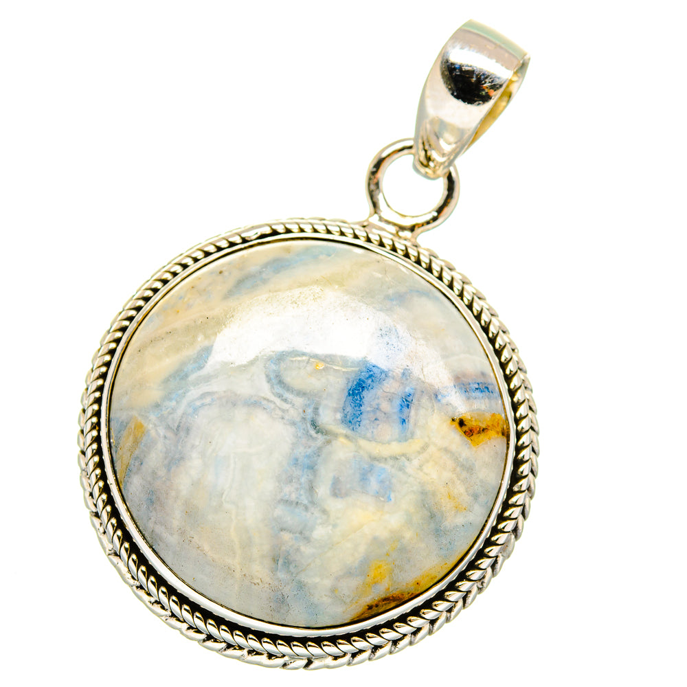 Blue Scheelite Pendants handcrafted by Ana Silver Co - PD16002