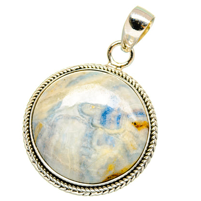 Blue Scheelite Pendants handcrafted by Ana Silver Co - PD16002