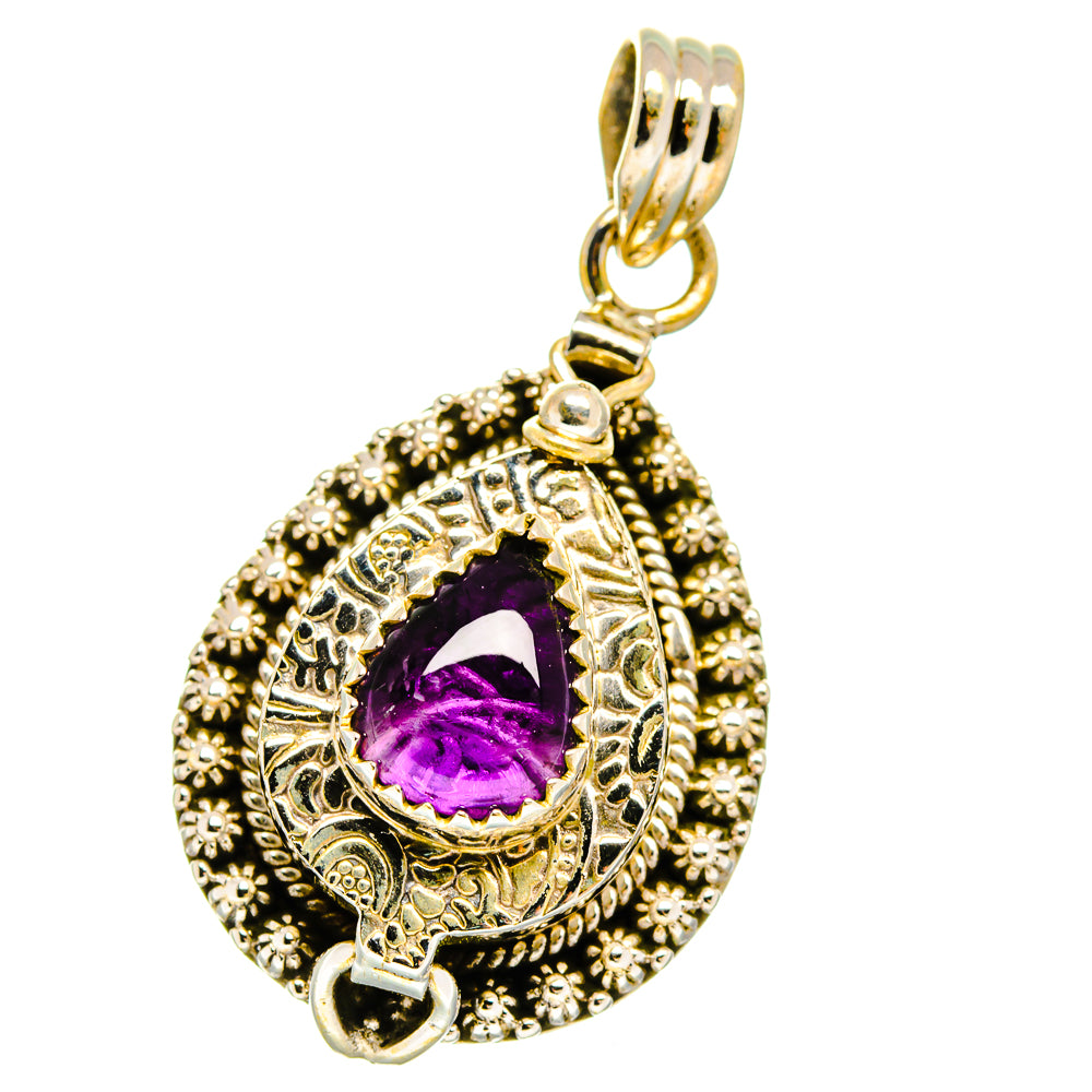 Amethyst Pendants handcrafted by Ana Silver Co - PD16004