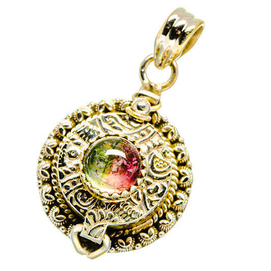 Watermelon Tourmaline Pendants handcrafted by Ana Silver Co - PD16006
