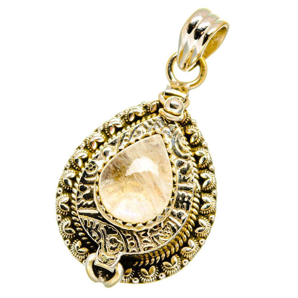 Rainbow Moonstone Pendants handcrafted by Ana Silver Co - PD16009
