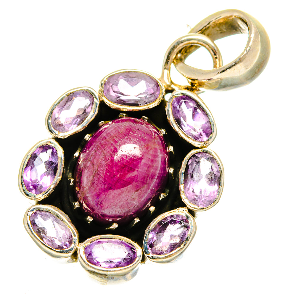 Pink Tourmaline Pendants handcrafted by Ana Silver Co - PD16015