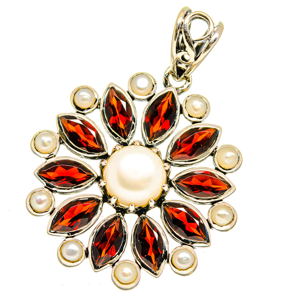 Garnet Pendants handcrafted by Ana Silver Co - PD16024