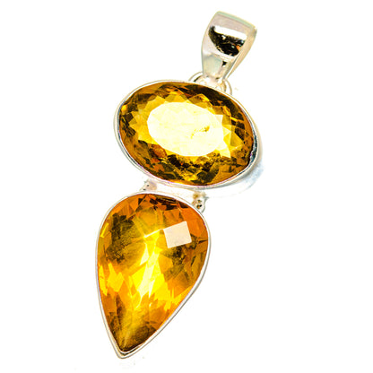 Mandarin Citrine Pendants handcrafted by Ana Silver Co - PD16032
