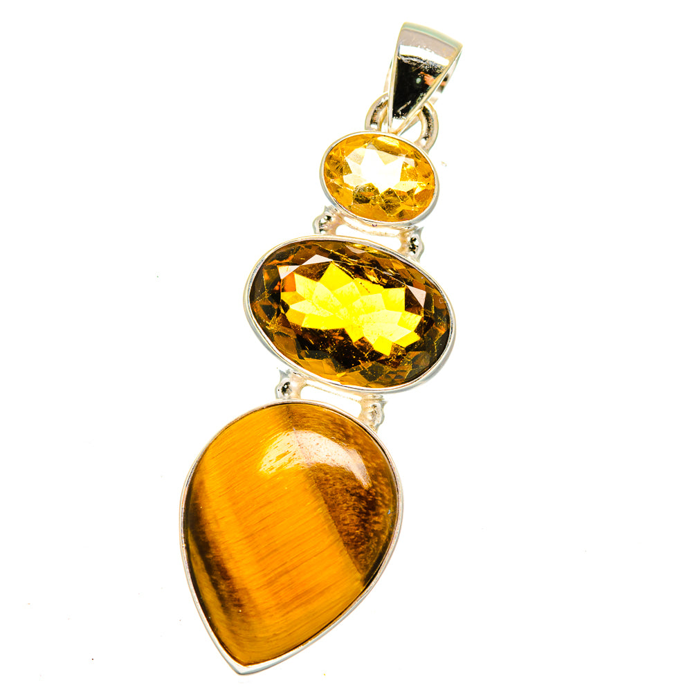 Tiger Eye Pendants handcrafted by Ana Silver Co - PD16033