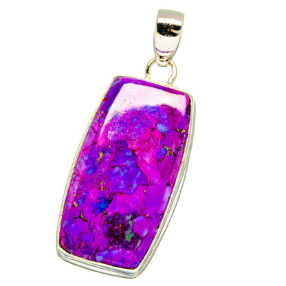 Purple Copper Composite Turquoise Pendants handcrafted by Ana Silver Co - PD16049
