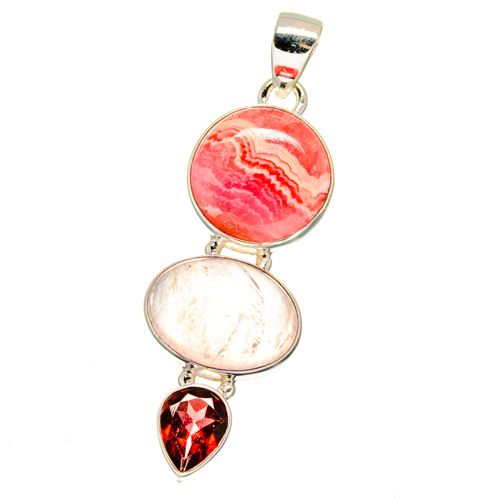 Rhodochrosite Pendants handcrafted by Ana Silver Co - PD16065
