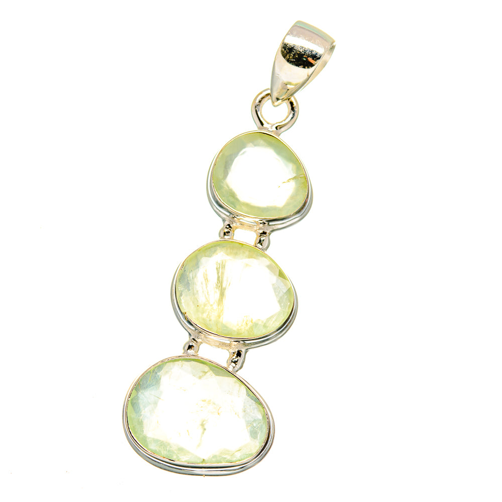 Prehnite Pendants handcrafted by Ana Silver Co - PD16068 - Photo 2
