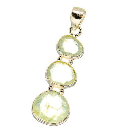 Prehnite Pendants handcrafted by Ana Silver Co - PD16070 - Photo 2