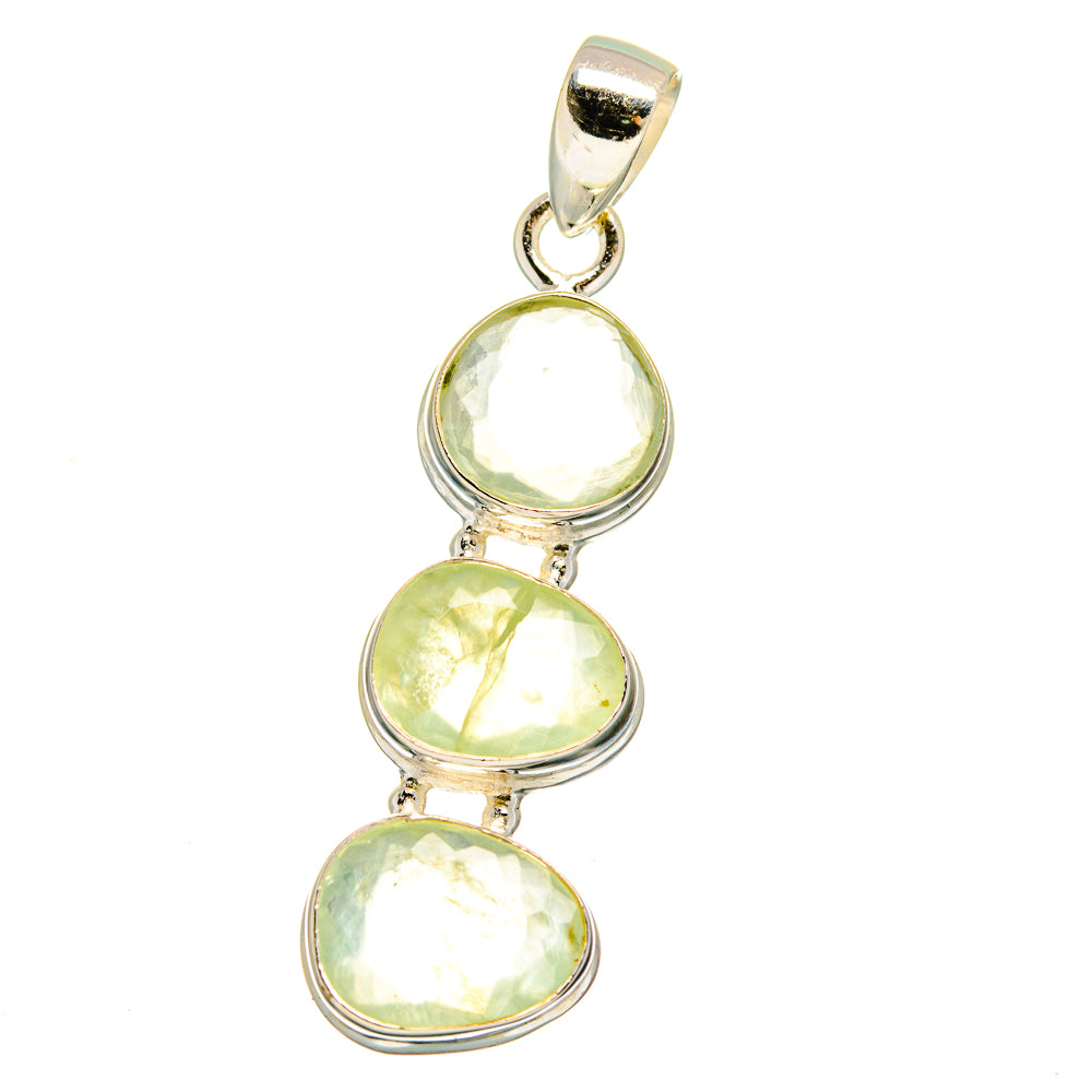 Prehnite Pendants handcrafted by Ana Silver Co - PD16073 - Photo 2