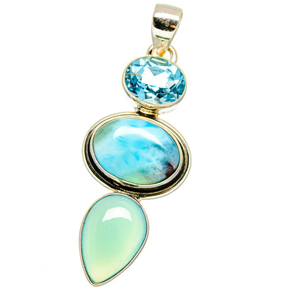 Larimar Pendants handcrafted by Ana Silver Co - PD16074