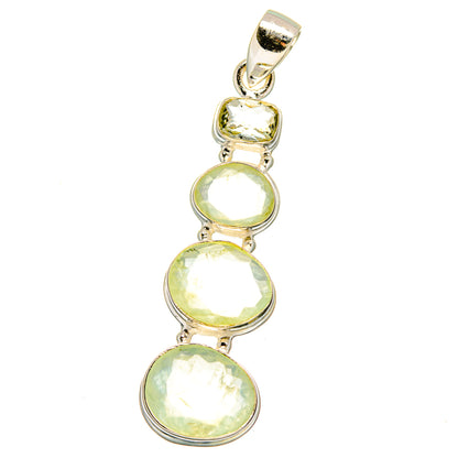 Prehnite Pendants handcrafted by Ana Silver Co - PD16080