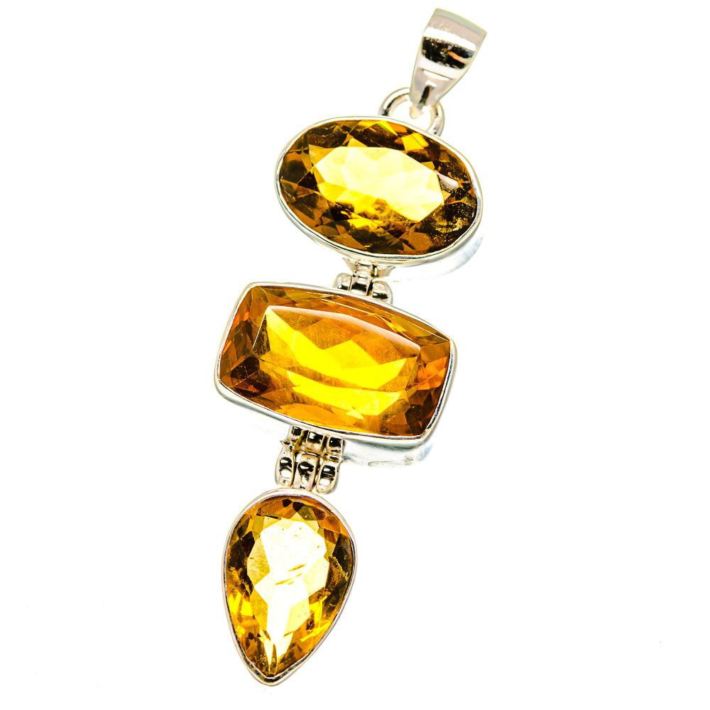 Mandarin Geode Pendants handcrafted by Ana Silver Co - PD16082
