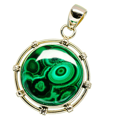 Malachite Pendants handcrafted by Ana Silver Co - PD16085