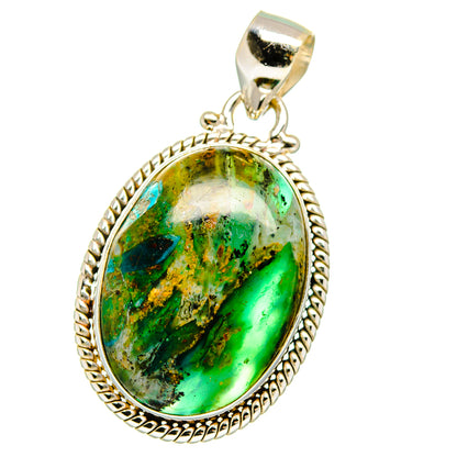 Peruvian Opal Pendants handcrafted by Ana Silver Co - PD16094