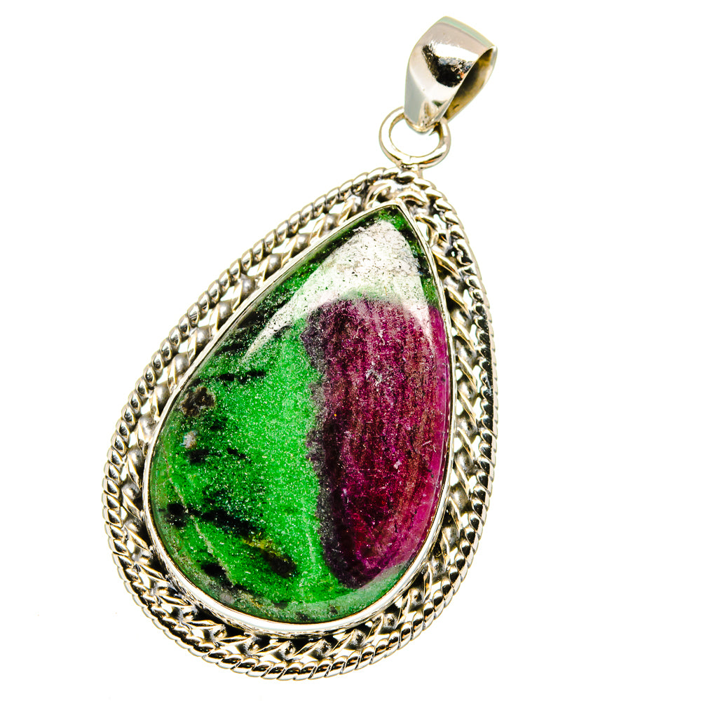 Ruby Zoisite Pendants handcrafted by Ana Silver Co - PD16100
