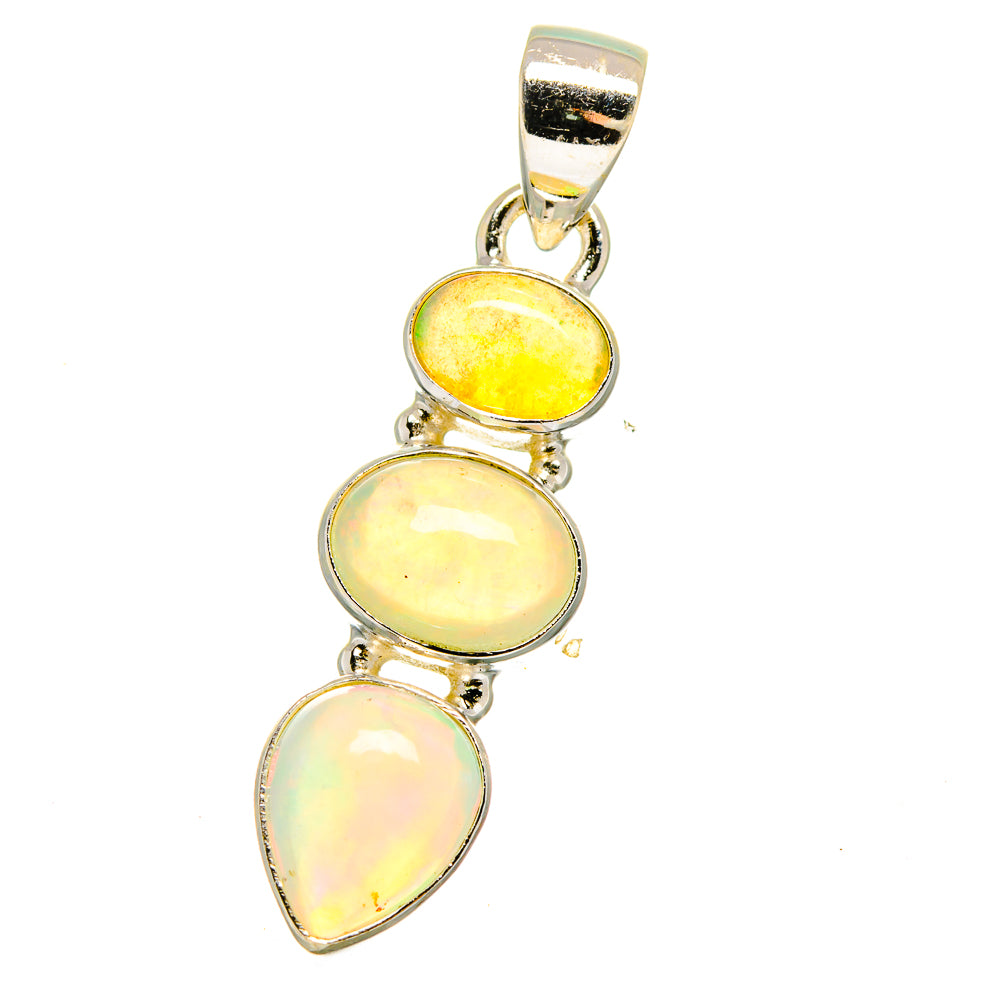 Ethiopian Opal Pendants handcrafted by Ana Silver Co - PD16124