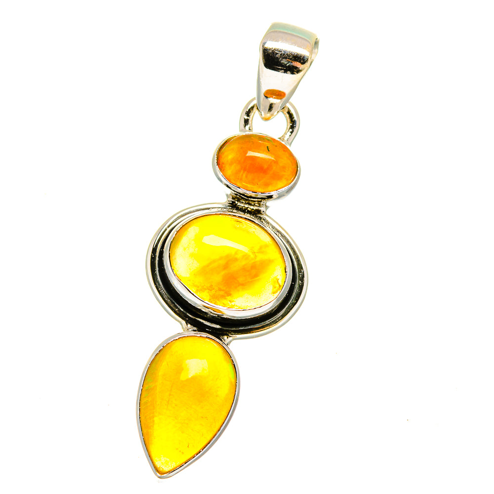 Ethiopian Opal Pendants handcrafted by Ana Silver Co - PD16125
