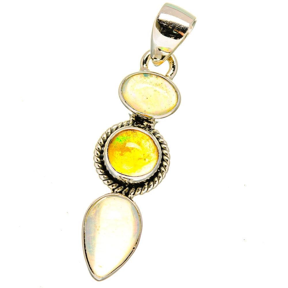 Ethiopian Opal Pendants handcrafted by Ana Silver Co - PD16128
