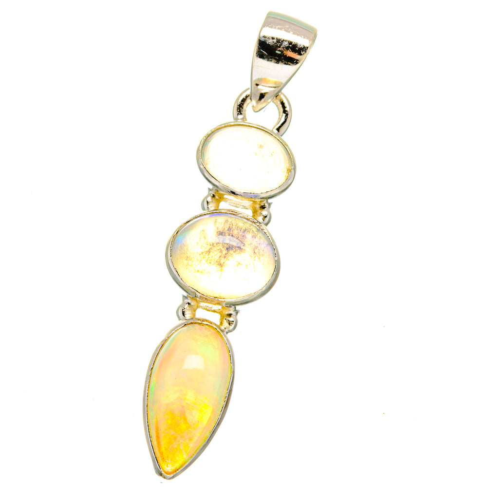 Ethiopian Opal Pendants handcrafted by Ana Silver Co - PD16131