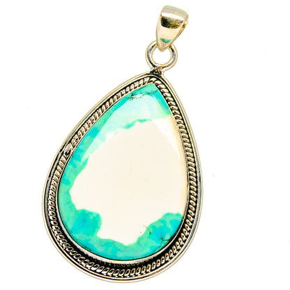 Green Howlite Pendants handcrafted by Ana Silver Co - PD16139