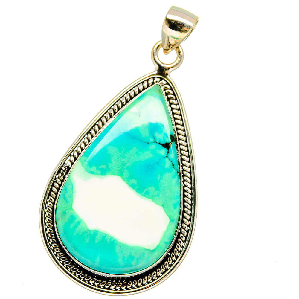 Green Howlite Pendants handcrafted by Ana Silver Co - PD16140