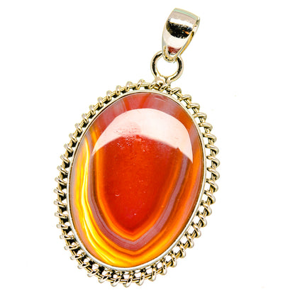 Botswana Agate Pendants handcrafted by Ana Silver Co - PD16156