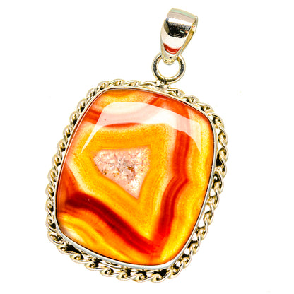 Botswana Agate Pendants handcrafted by Ana Silver Co - PD16157