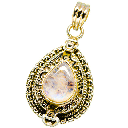 Rainbow Moonstone Pendants handcrafted by Ana Silver Co - PD16164