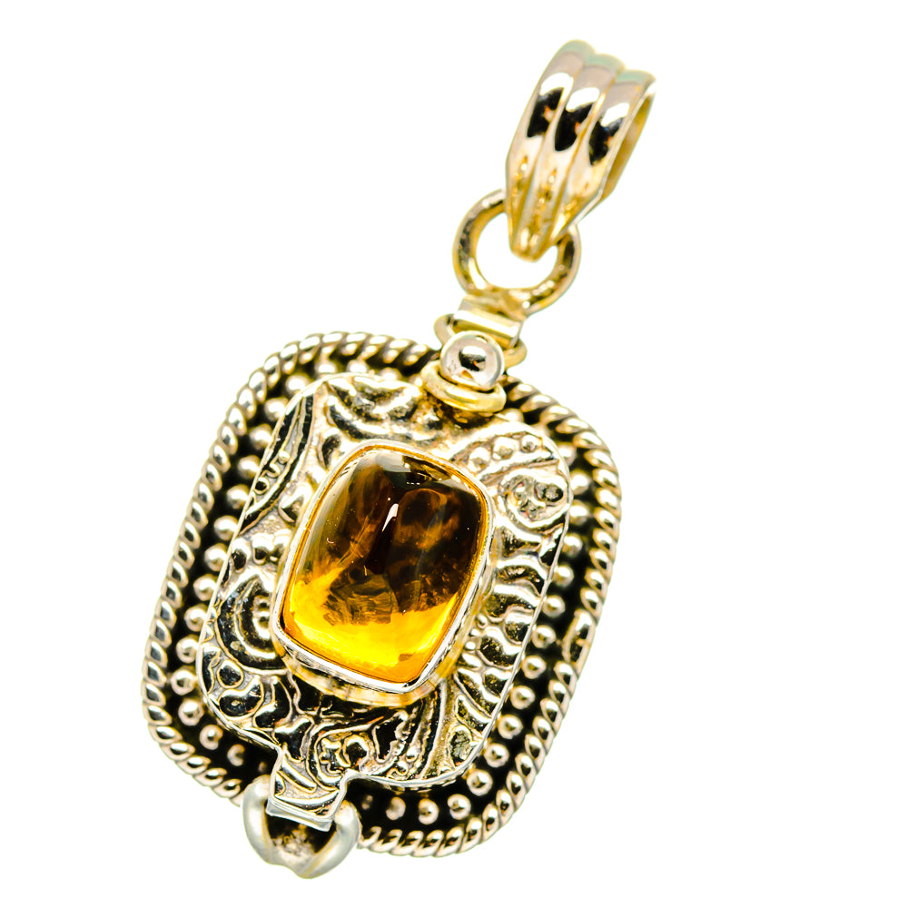 Citrine Pendants handcrafted by Ana Silver Co - PD16166