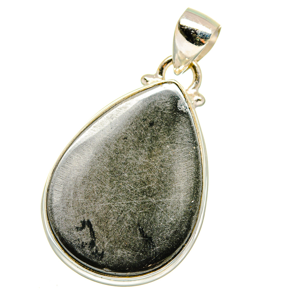 Gold Sheen Obsidian Pendants handcrafted by Ana Silver Co - PD16174