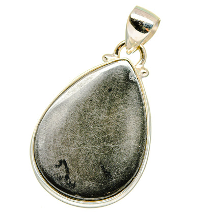 Gold Sheen Obsidian Pendants handcrafted by Ana Silver Co - PD16174
