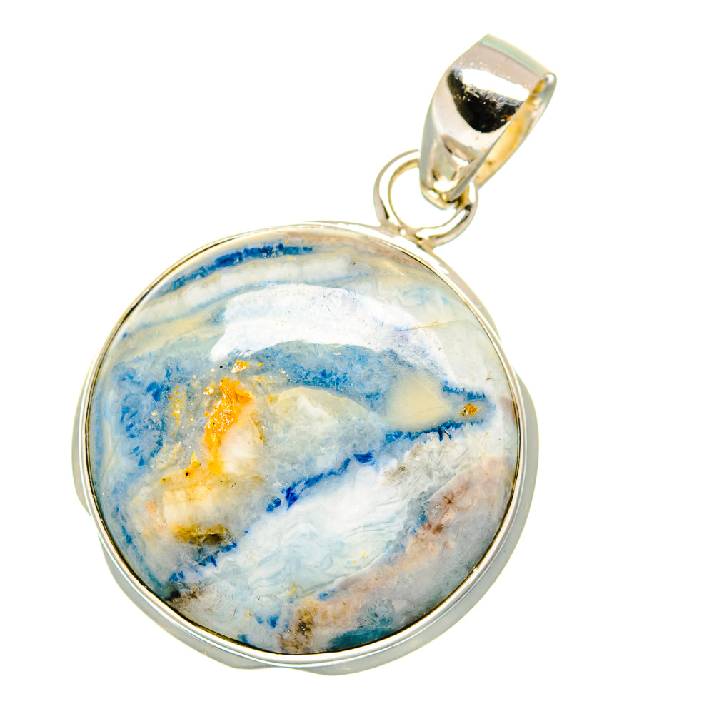 Blue Scheelite Pendants handcrafted by Ana Silver Co - PD16179