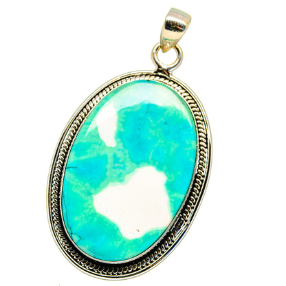 Green Howlite Pendants handcrafted by Ana Silver Co - PD16195