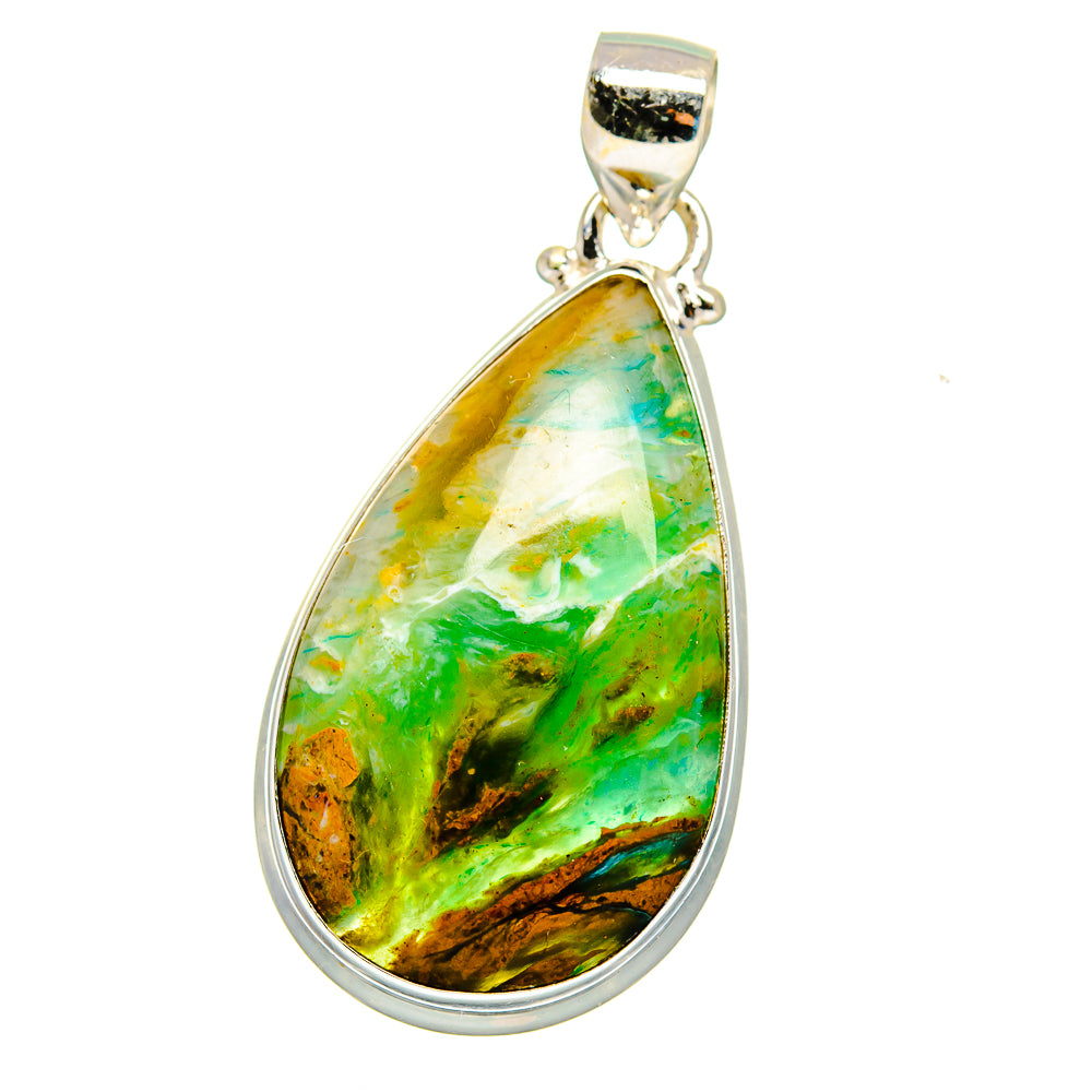 Peruvian Opal Pendants handcrafted by Ana Silver Co - PD16202