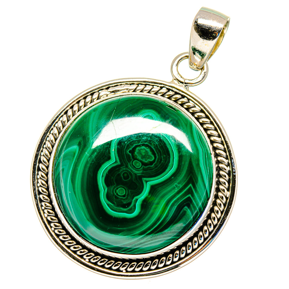Malachite Pendants handcrafted by Ana Silver Co - PD16222