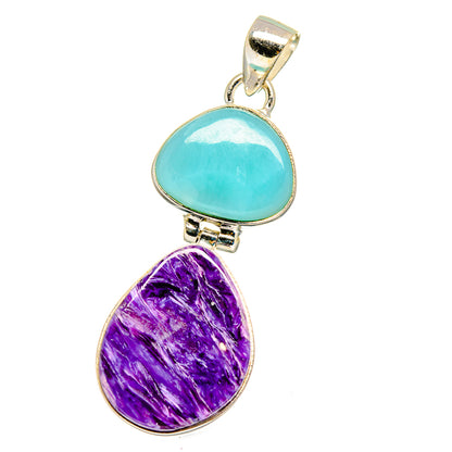 Charoite Pendants handcrafted by Ana Silver Co - PD16224