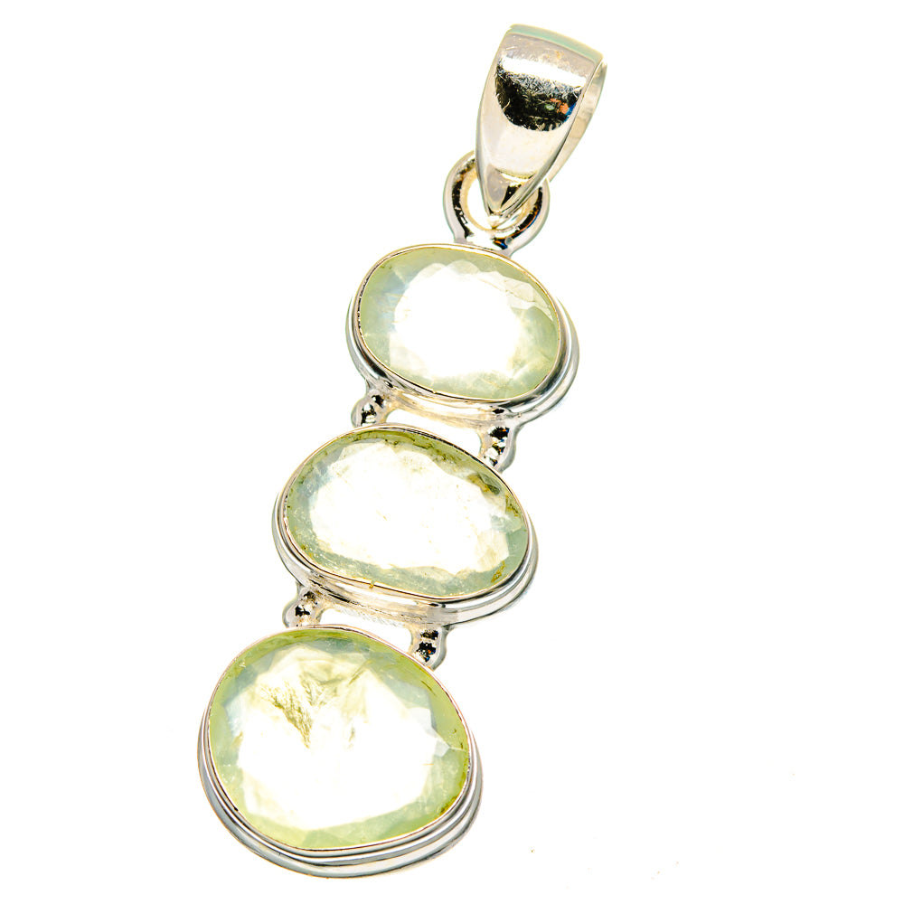 Prehnite Pendants handcrafted by Ana Silver Co - PD16230 - Photo 2