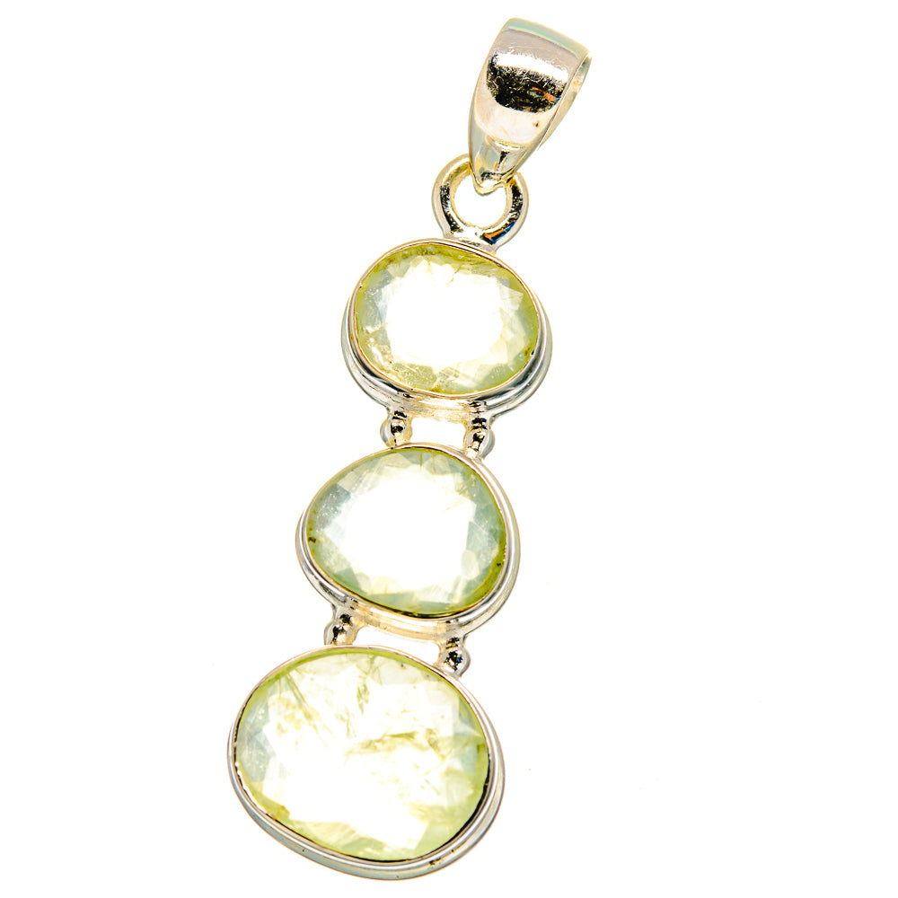 Prehnite Pendants handcrafted by Ana Silver Co - PD16231 - Photo 2